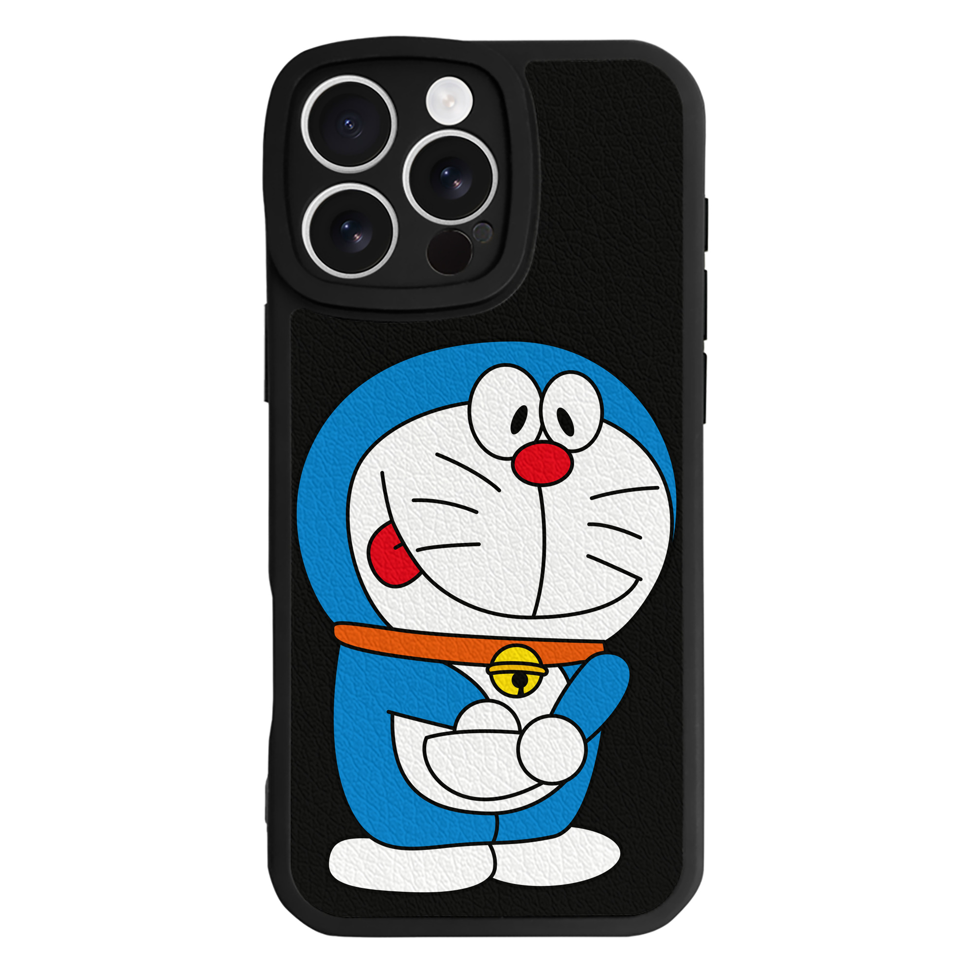 （画像用） ドラえもん Doraemon 【iPhone 16シリーズ対応】シリコンスマホケース（レザー調） 材質：シリコン